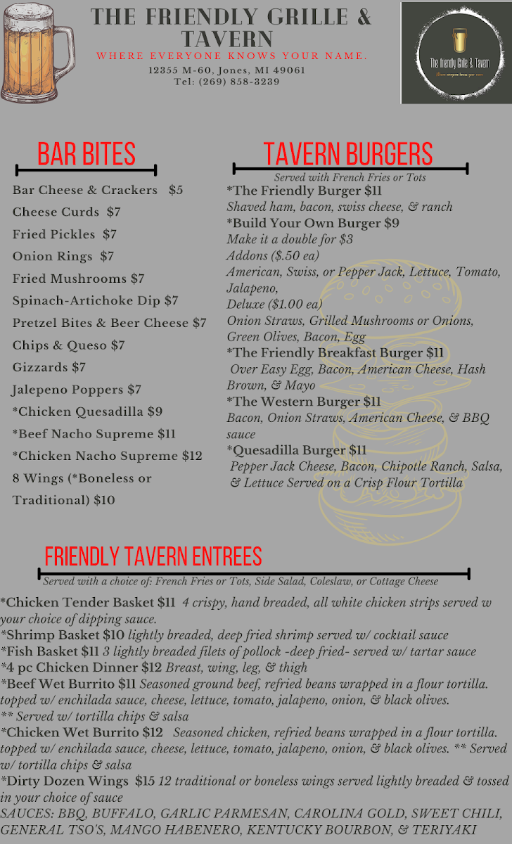 Menu The Friendly Grill And Tavern-3