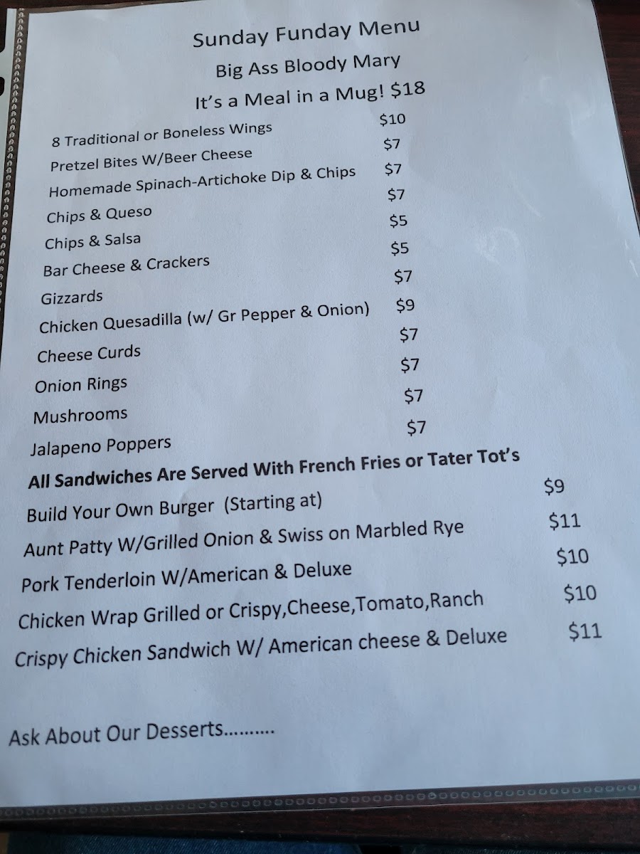 Menu The Friendly Grill And Tavern-4